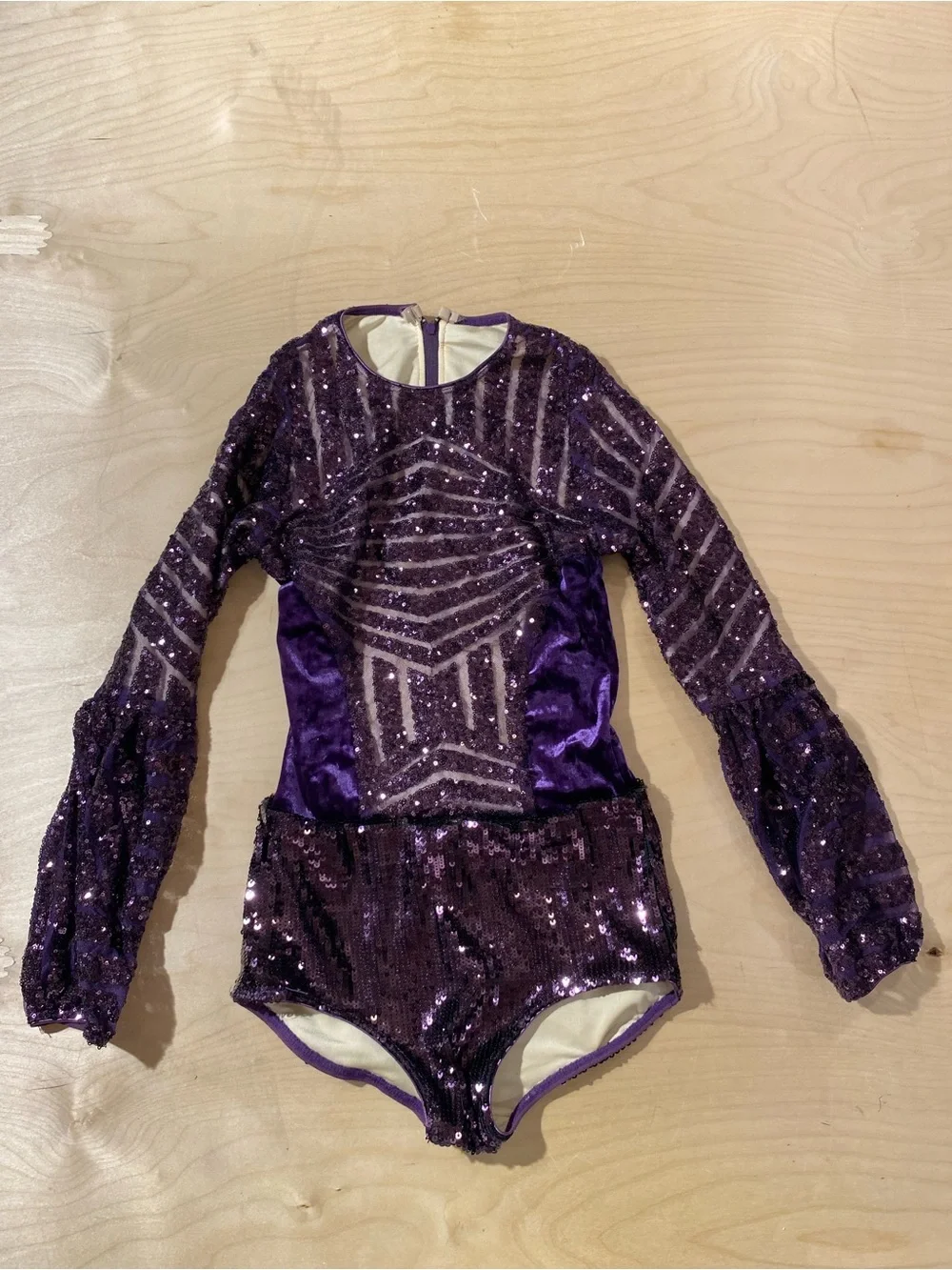 Tenth House Purple Sequin Girls' Dance Costume Leotard Size SA (RI)